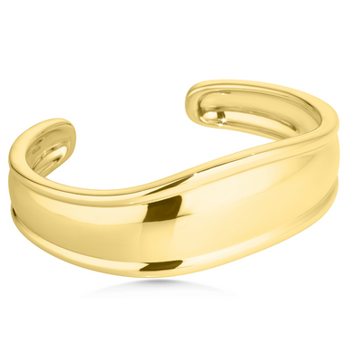 Sculptural Gold Cuff