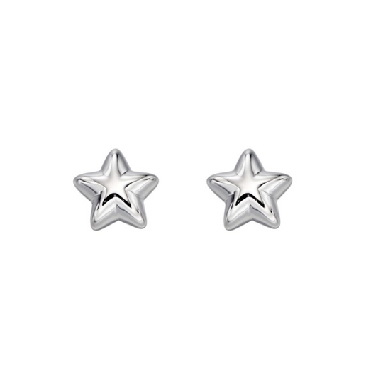 Silver Children's Star Stud Earrings