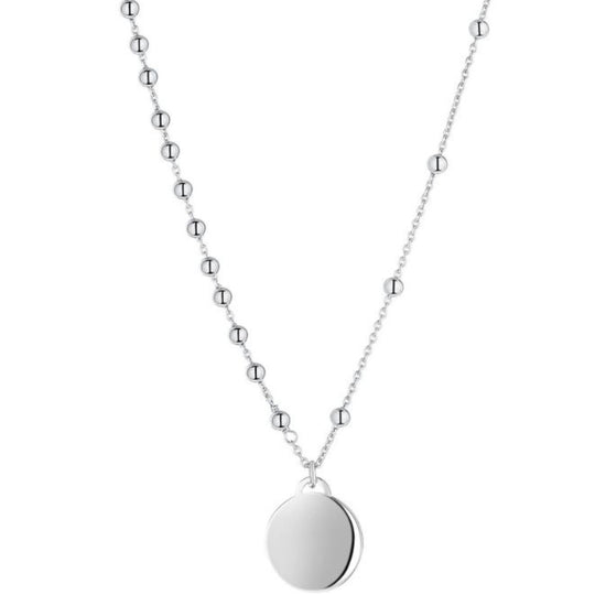 Sterling Silver Disc Necklace