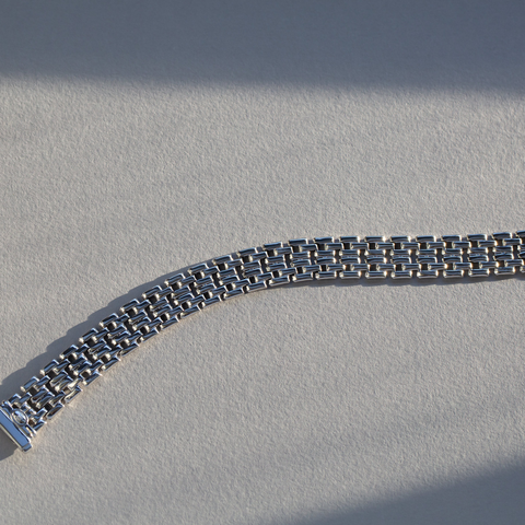 Silver Flat Link Bracelet