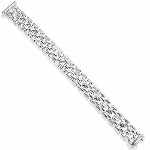 Silver Flat Link Bracelet