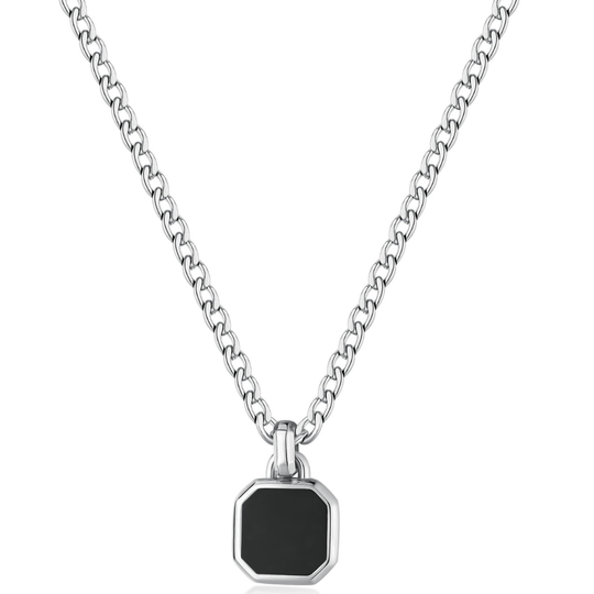 Stainless Steel Black Onyx Pendant
