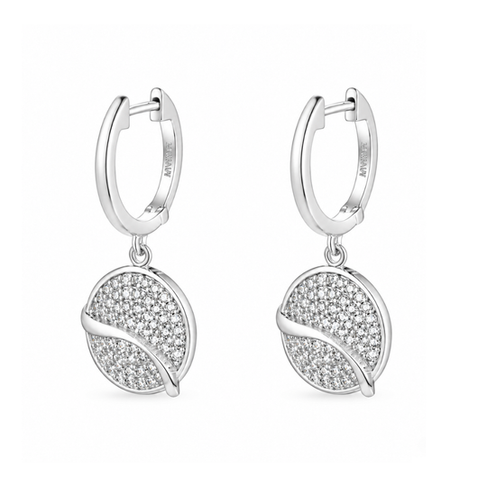 Sterling Silver Playful Circle Earrings