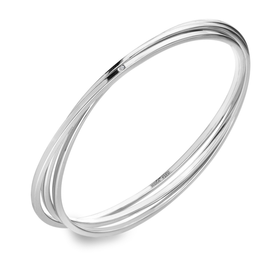 Sterling Silver Trio Bangle