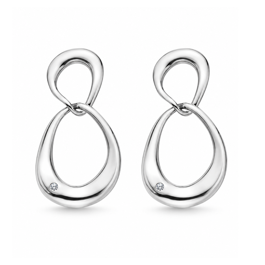 Sterling Silver Wave Earrings