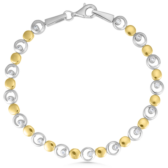 Silver & Gold Two Tone Bracelet