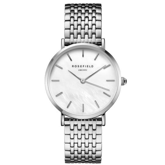Rosefield Upper East Side Silver Watch