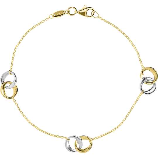 9ct Two Tone Connections Bracelet