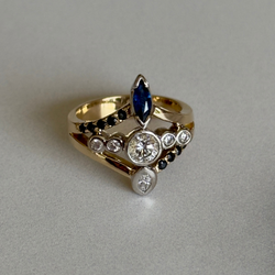 Bespoke Sapphire & Diamond Ring