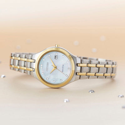 Ladies' Citizen Two Tone Silhouette Diamond Watch