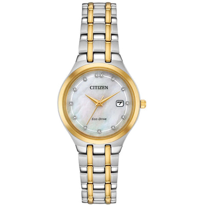 Ladies' Citizen Two Tone Silhouette Diamond Watch