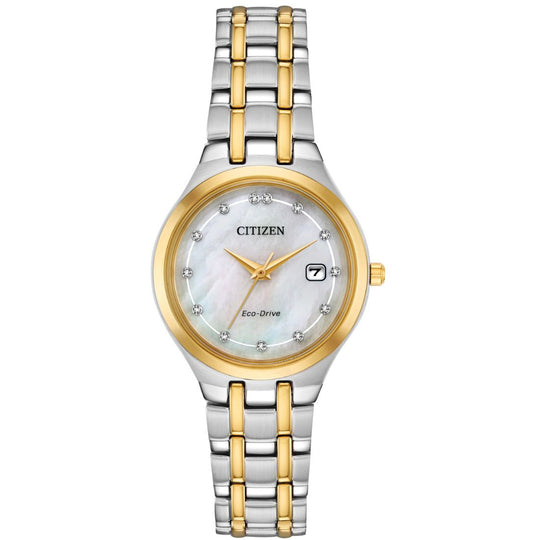 Ladies' Citizen Two Tone Silhouette Diamond Watch