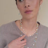 9ct Blue Topaz & Cultured Pearl Drop Earrings