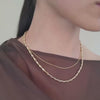 9ct Gold Twisted Link Necklace
