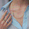 Video of emerald and sapphire necklace