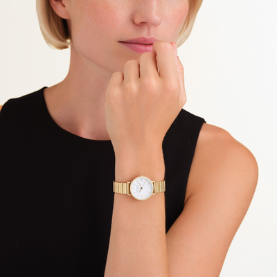 Rosefield Small Edit Gold Watch