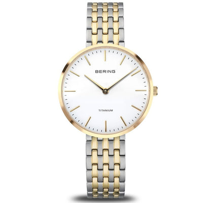 Bering two tone titanium watch