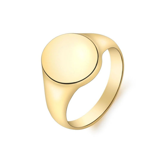 9ct Yellow Gold Ladies' Oval Signet Ring