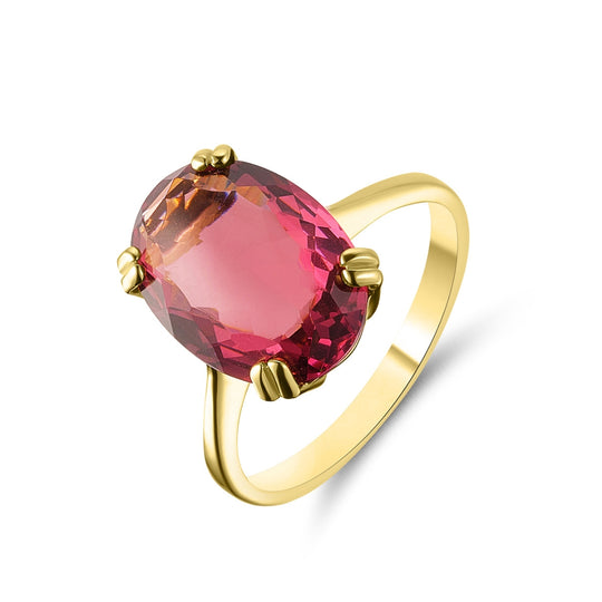 18ct Yellow Gold Amethyst Ring