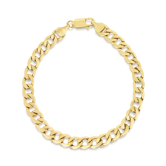9ct Yellow Gold Curb Link Bracelet