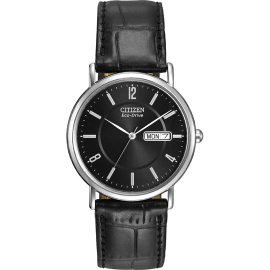 Gent's Citizen Black Strap Watch