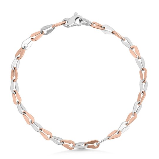 Rose & White Gold Bracelet