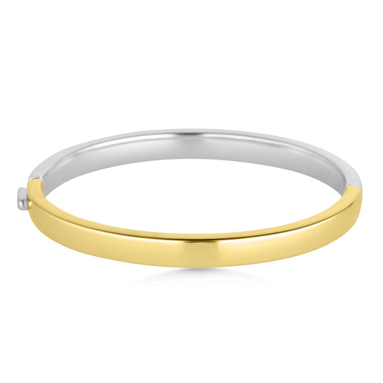 14ct Yellow & White Gold Bangle