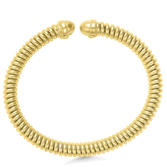 Yellow Gold Modern Cuff Bracelet