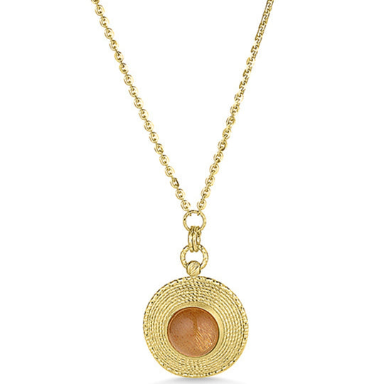14ct Champagne Cognac Pendant