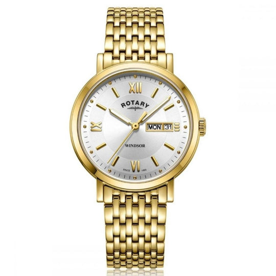 Gent's Rotary Gold Windsor Bracelet Watch