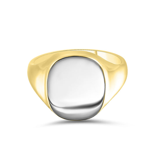 Yellow & White Gold Gent's Signet Ring