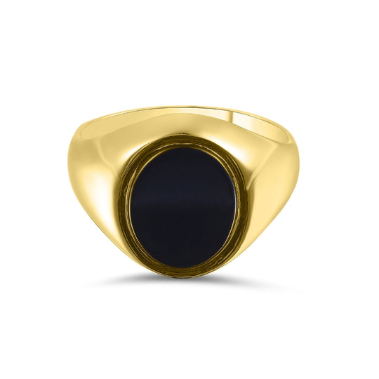 Yellow Gold Gent's Onyx Ring