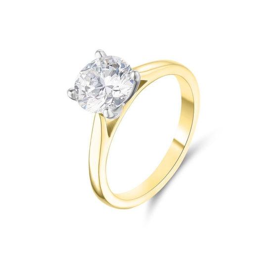 1.71ct Yellow Gold Lab Grown Diamond Ring