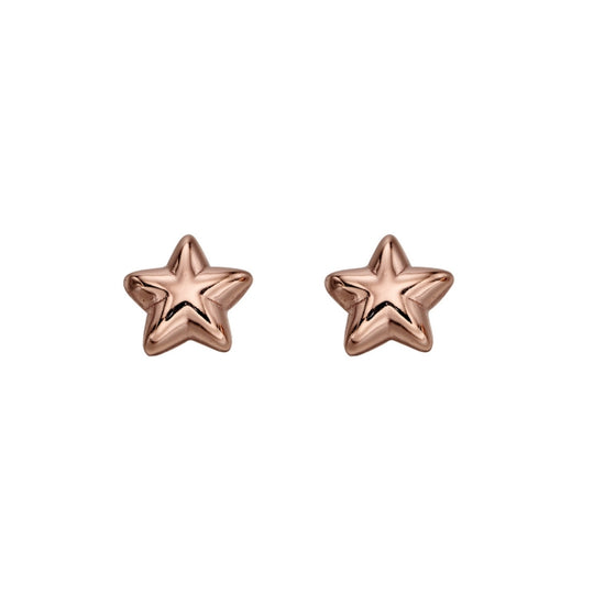 Rose Gold Children's Star Stud Earrings