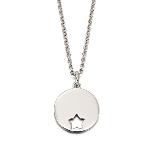 Silver Star Engravable Pendant