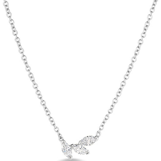 18ct Marquise Trilogy Diamond Pendant