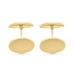 9ct Yellow Gold T-Bar Cufflinks