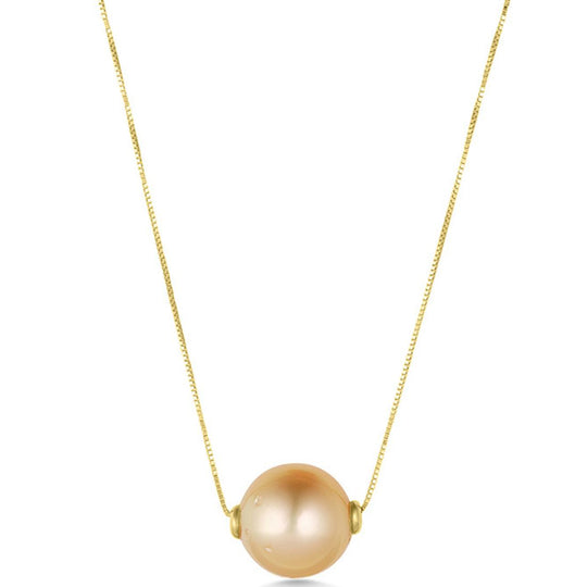 18ct Yellow Gold Champagne Pearl Pendant