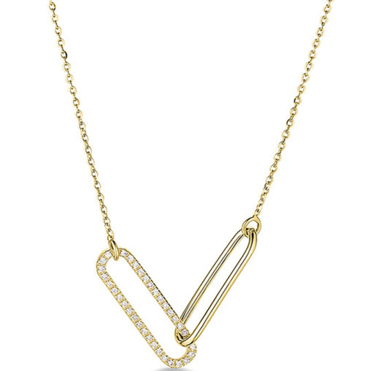 14ct Gold Paper Link Pendant