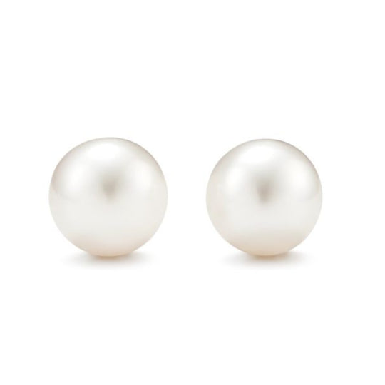 9ct Yellow Gold Pearl Studs (6.5-7mm)