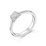 0.31ct White Gold Solitaire Diamond Ring