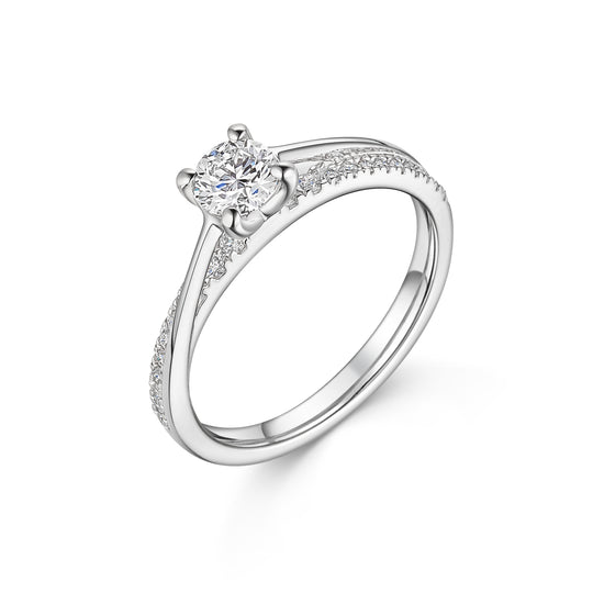 Platinum Diamond Solitaire Ring
