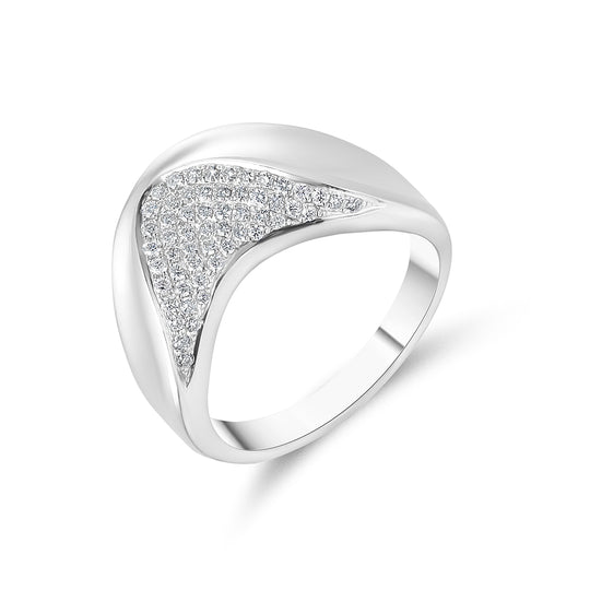 18ct White Gold Diamond Dress Ring