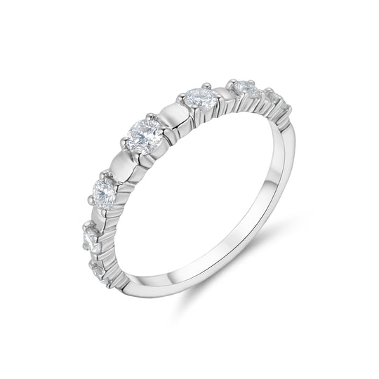 18ct White Gold Lab Grown Diamond Wedding Ring