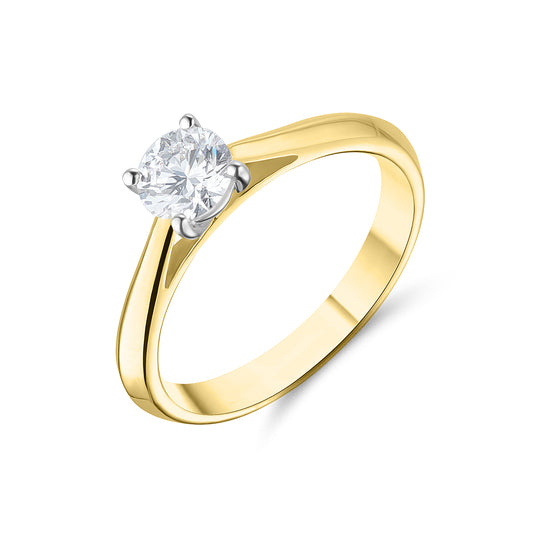 1ct 18ct Yellow Gold Solitaire Ring