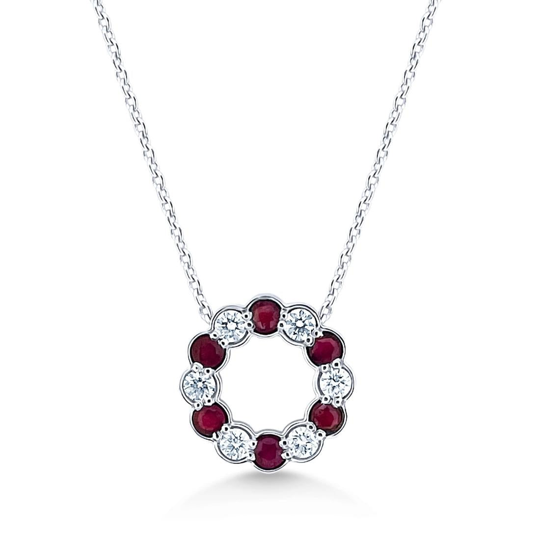 9ct Ruby & Diamond Pendant | Ryan Thomas Jewellers