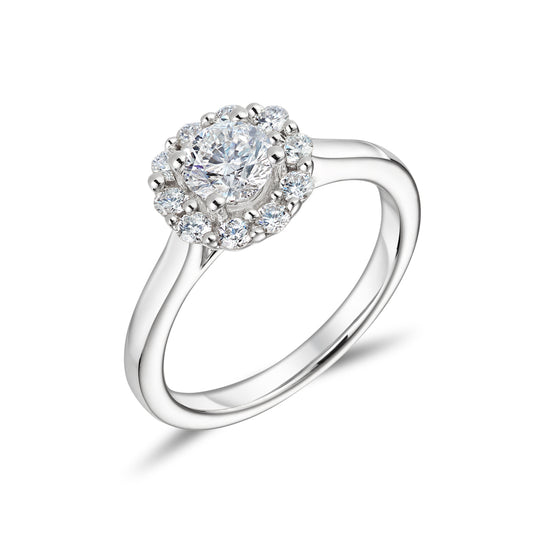 18ct Round Brilliant Cut Diamond Engagement Ring