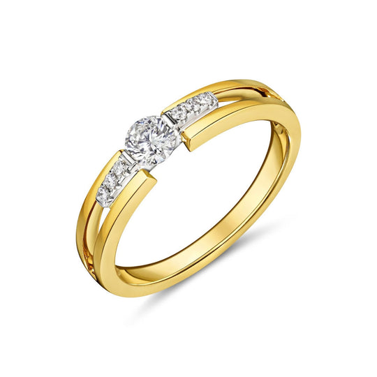 18ct Yellow Gold Solitaire Engagement Ring