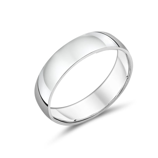 Sterling Silver Classic Gent's Wedding Band