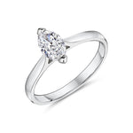 0.62ct White Gold Solitaire Marquise Diamond Ring
